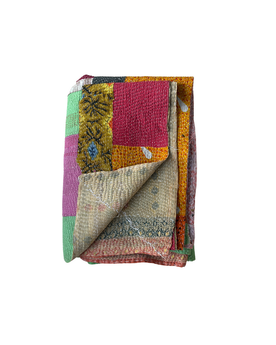 Patchwork Kantha Quilt No. 004